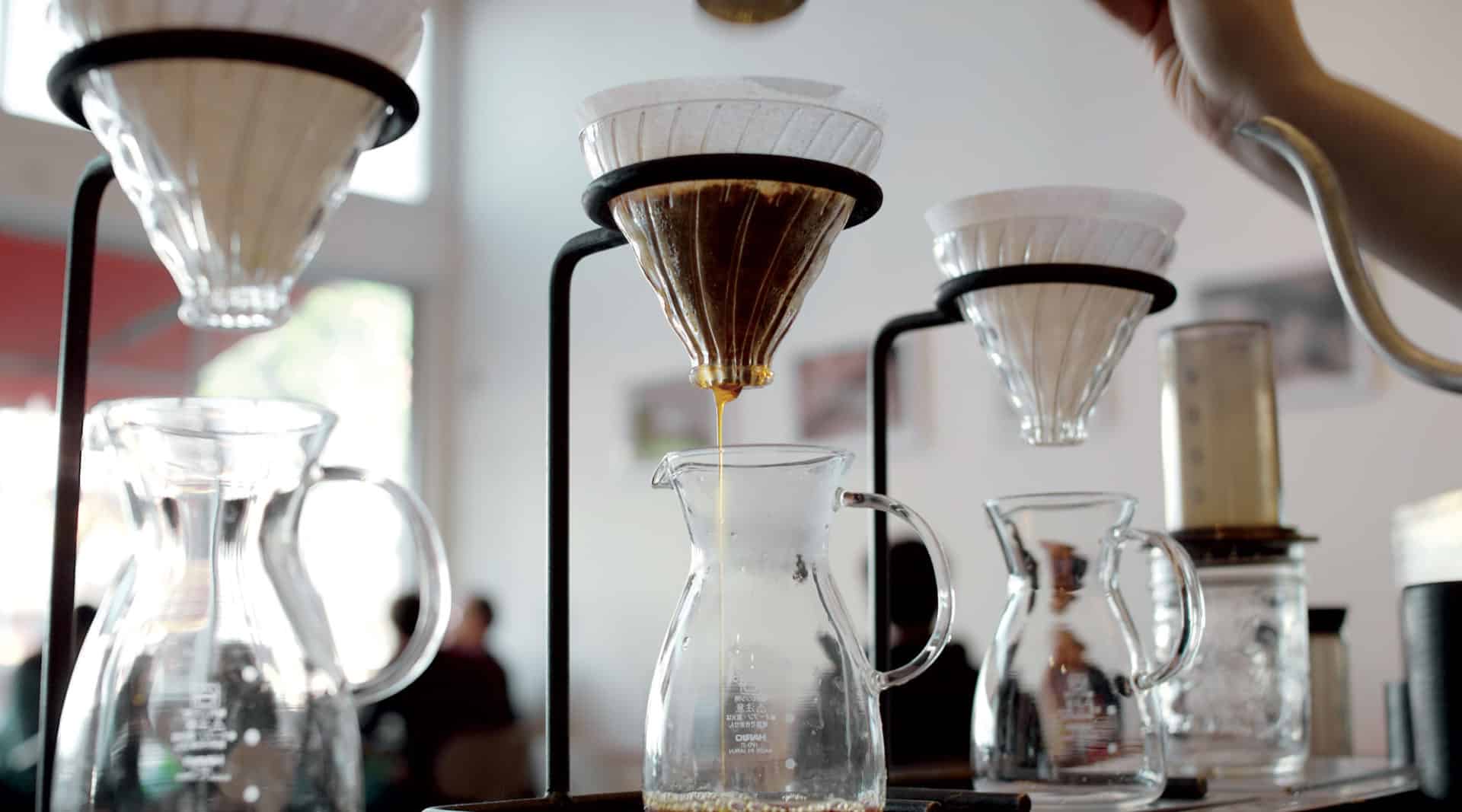 pour over set up