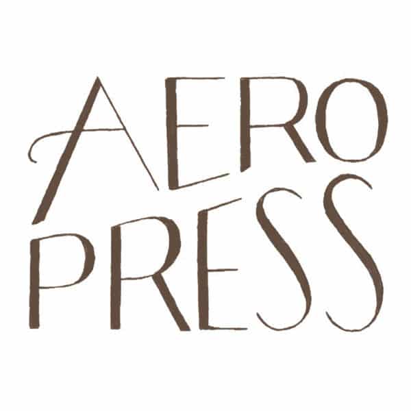 aeropress handwritten illustration