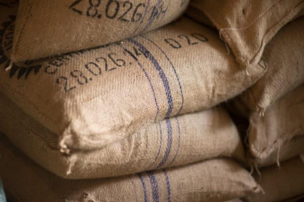 burlap coffee bags