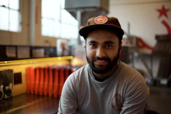 Employee at the roastery