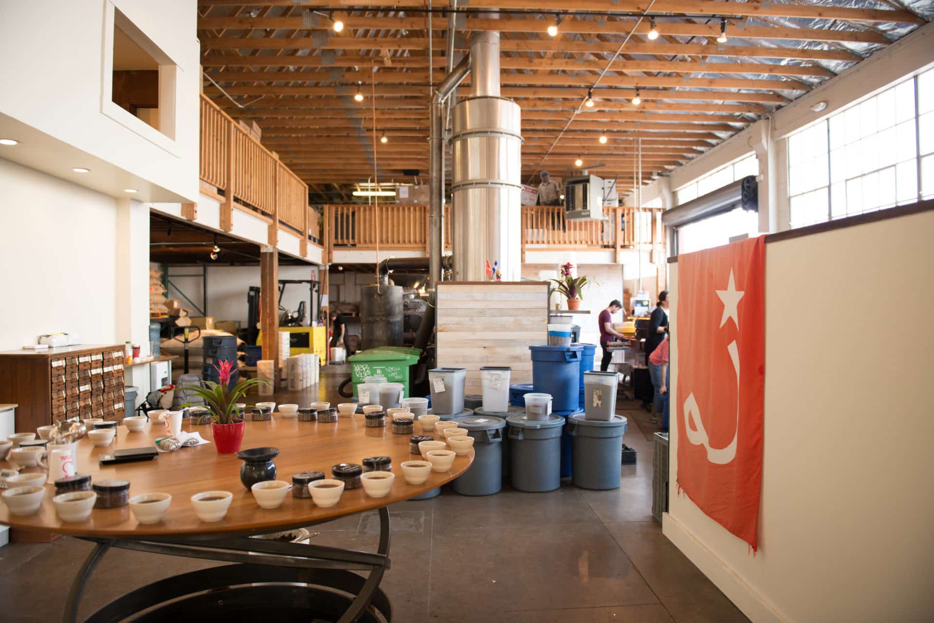 Roastery floor