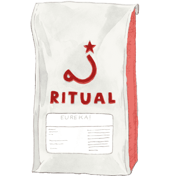 Illustration of a 5 pound coffee bag