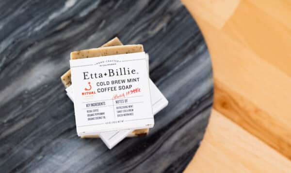 Etta & Billie Soap on a marble table