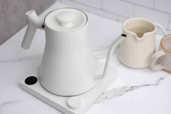 matte white EKG kettle