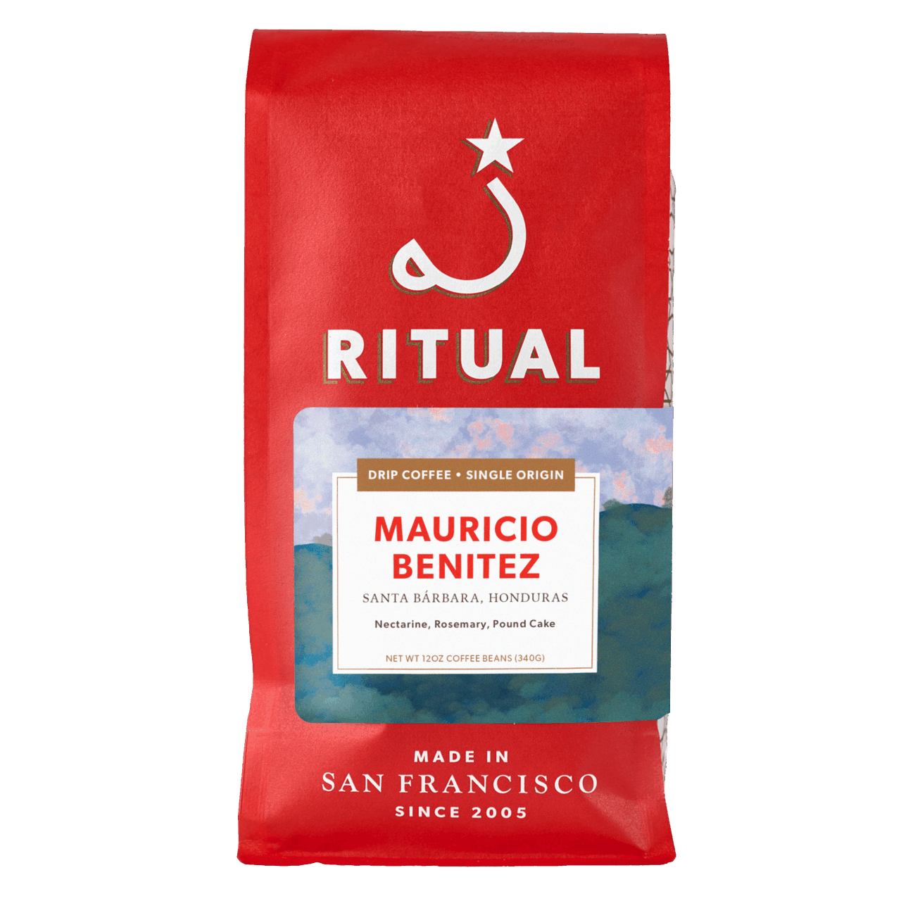 12oz bag of Mauricio Benitez drip coffee