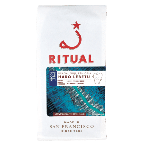 Ritual 12oz coffee bag of Sweet Tooth Haro Lebetu