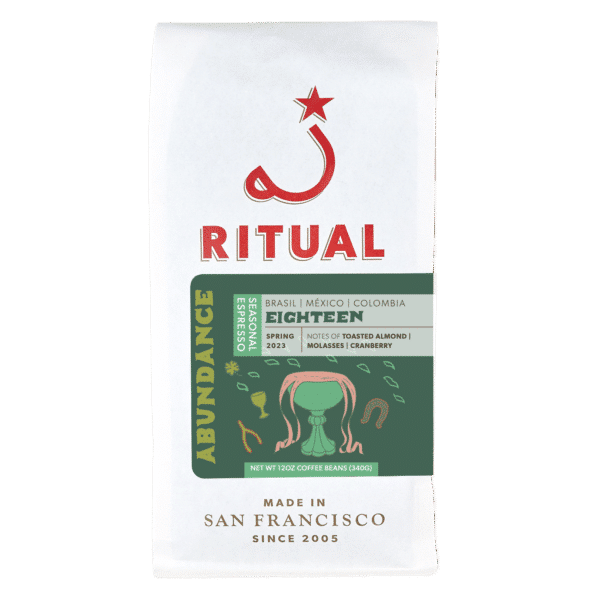 Ritual 12oz coffee bag of Eighteen Seasonal Espresso