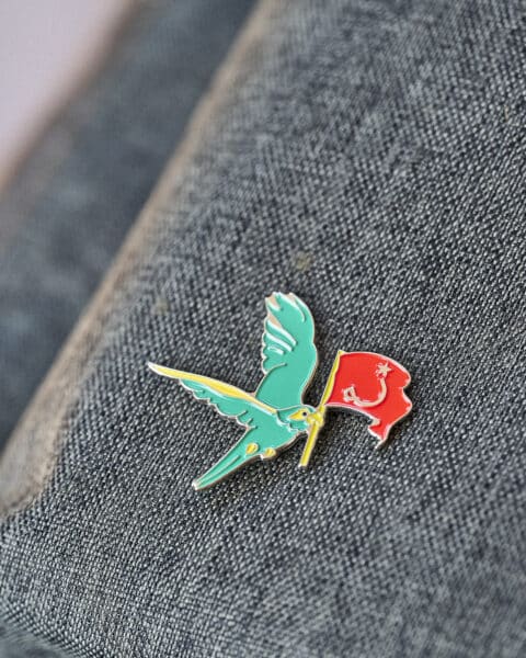 Pin on backpack