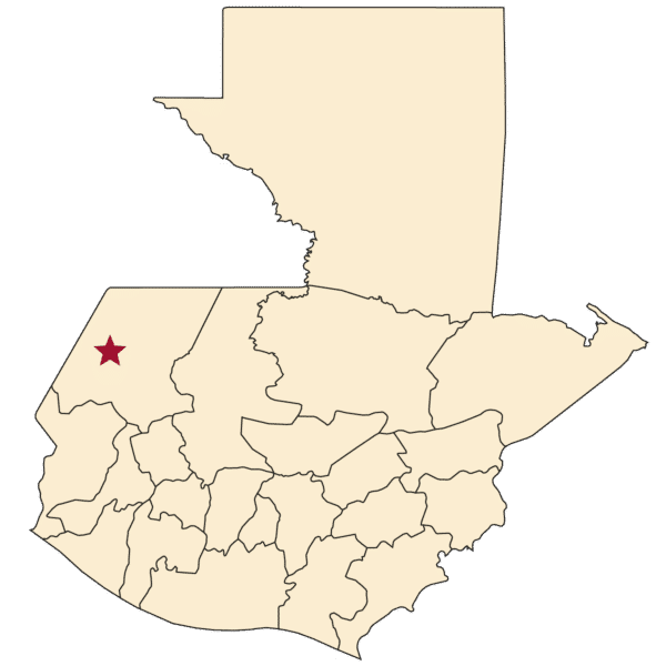 Map of Huehuetenango, Guatemala