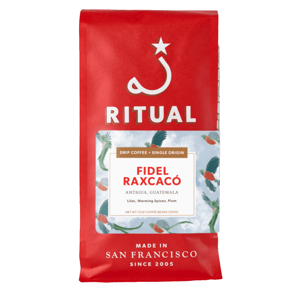 12oz bag of Fidel Raxcaco drip coffee