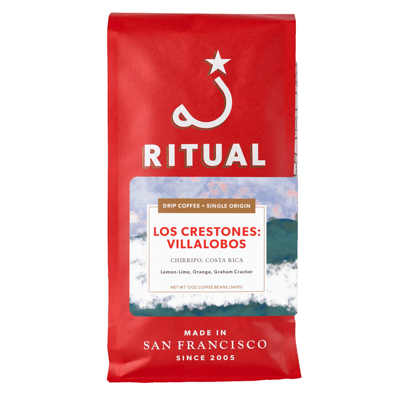 12oz bag of Los Crestones drip coffee