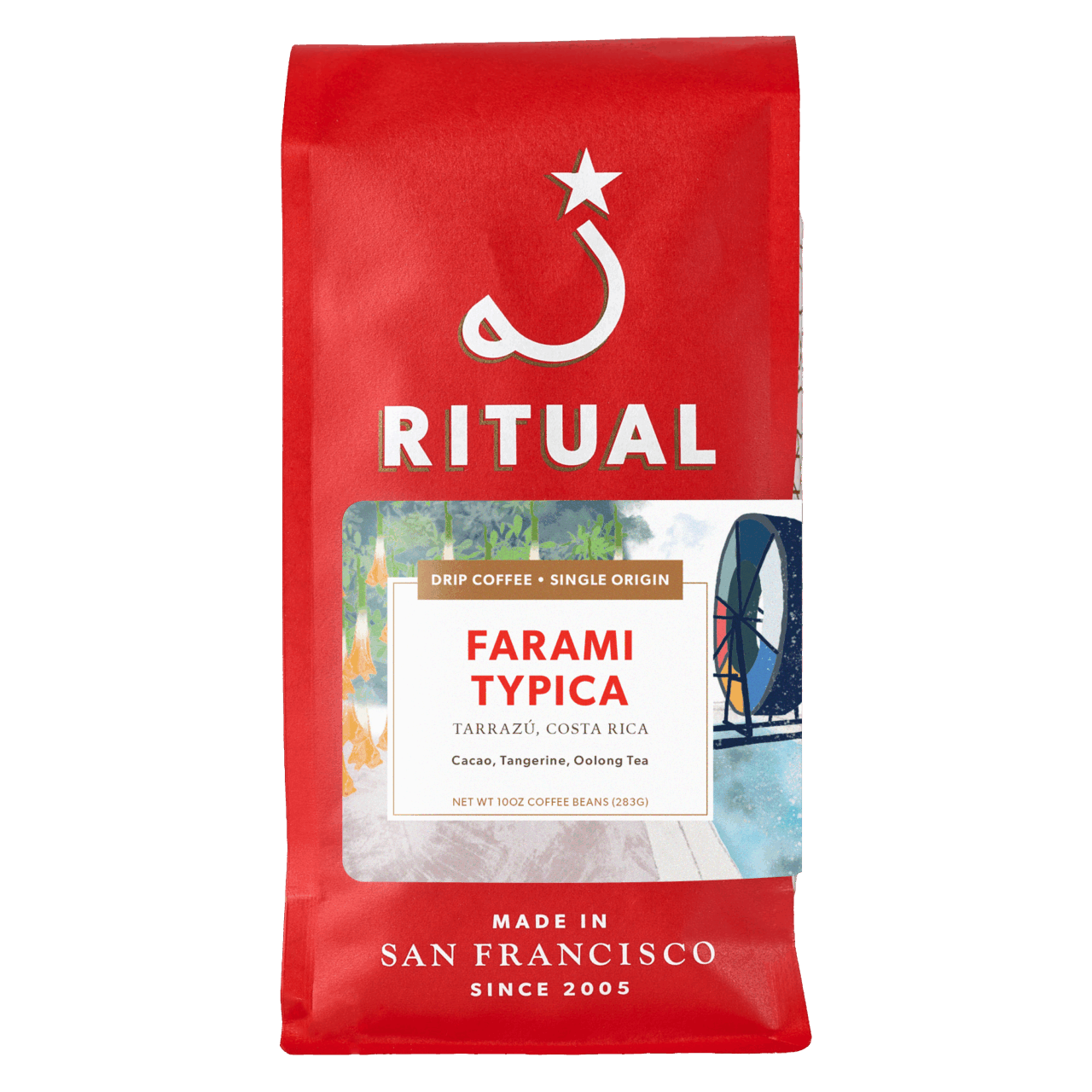 10oz bag of Farami Typica drip coffee