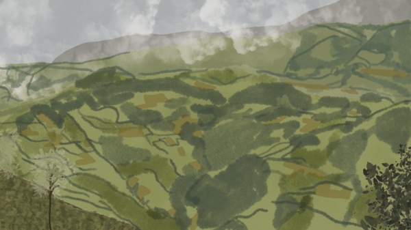 Illustration of mountains in Colombia